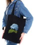 Zoozie Bags Bolso Tote Negro 35 x 40 x 8 cm en Algodón 100%